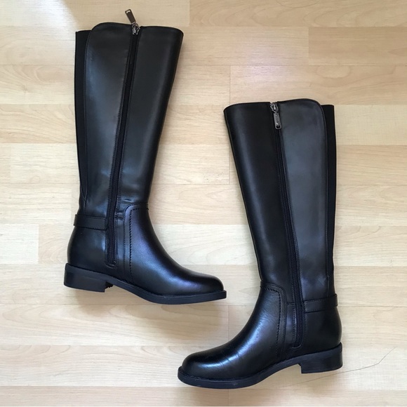 Blondo Evie Knee High Equestrian Riding Boot Black Leather Women’s US 6 - Picture 2 of 6